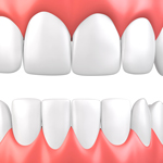 stock photo illustration of white teeth