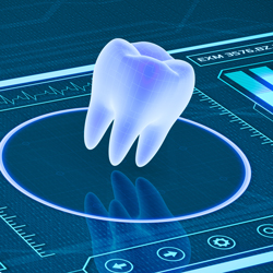 Stock photo of a digital illustration of tooth