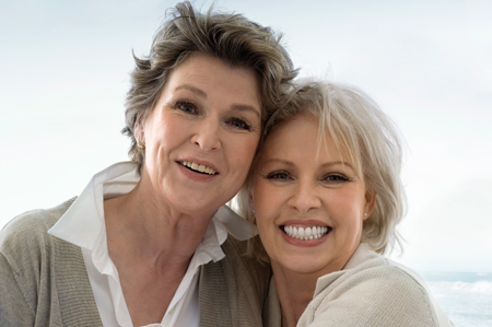 senior women smiling