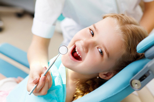 child in the dentist chair